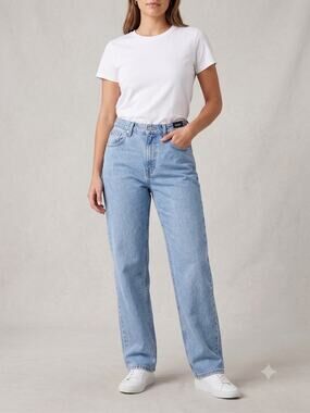 VTG Levi’s Silver Tab Loose Straight Jeans Womens 11 Jr Blue Denim Classic USA